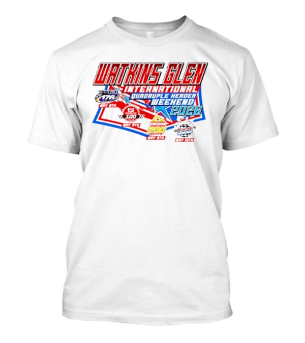 Watkins Glen International 2026 Quadruple Header Weekend Events T-Shirt
