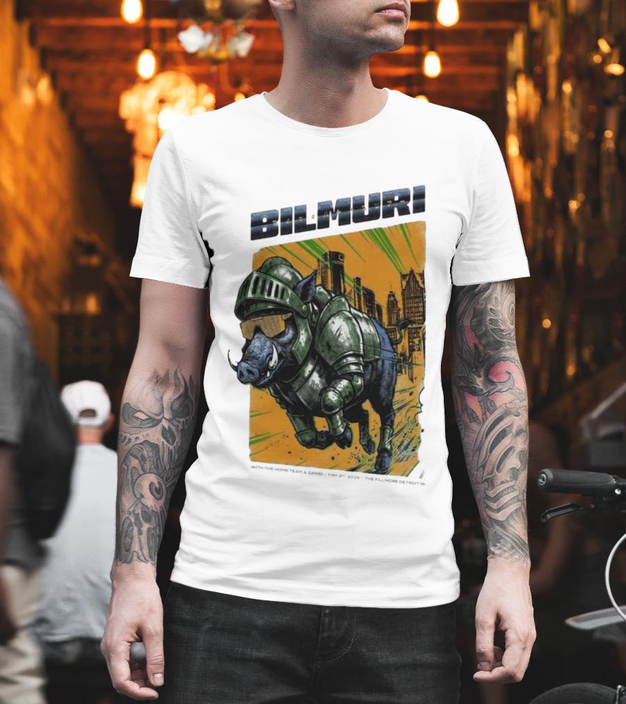 Bilmuri Armored Boar Detroit Skyline The Fillmore May 3 2026 T-Shirt