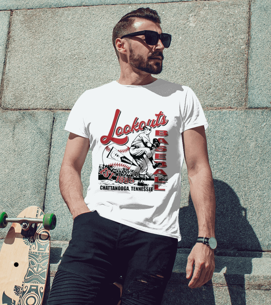 Lookouts Baseball Chattanooga Tennessee Est 1885 T-Shirt