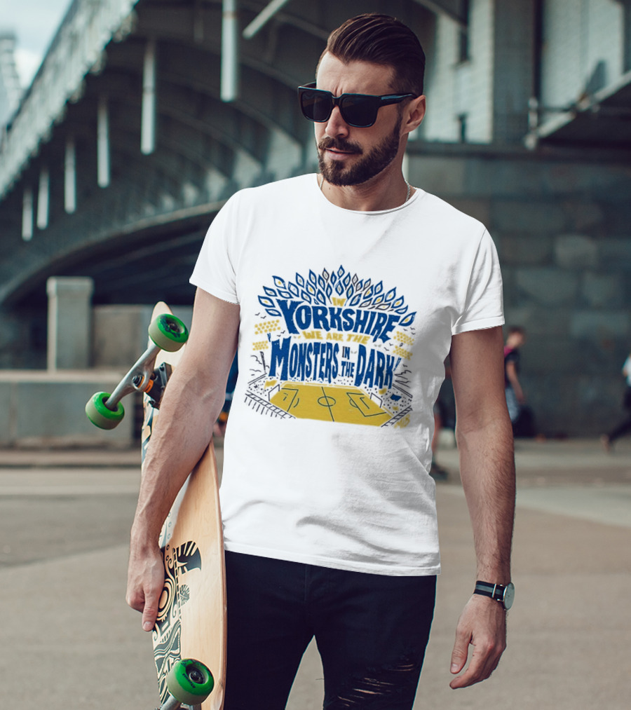 Monsters In The Dark Yorkshire Court Basketball T-Shirt