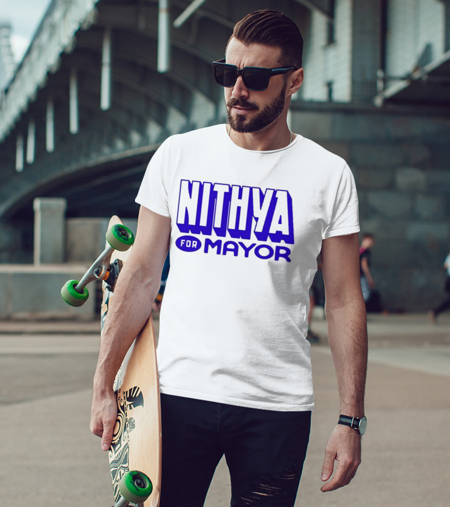 Nithya For Mayor 2026 Election Campaign T-Shirt