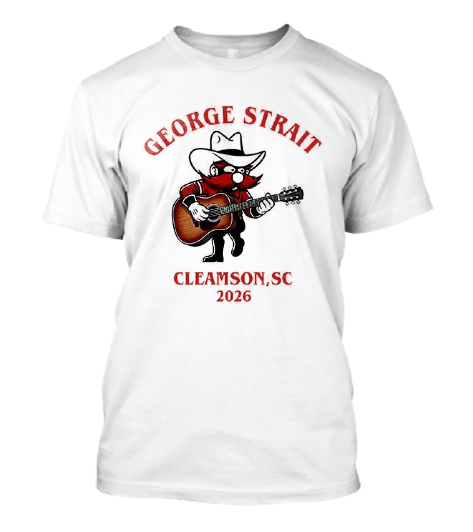George Strait Clemson 2023 Cowboy Guitar Player T-Shirt