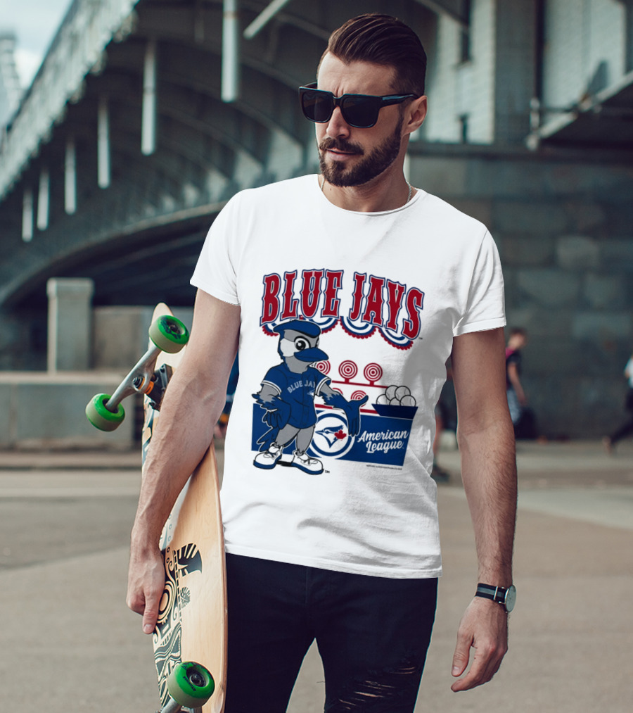 Toronto Blue Jays Mitchell Ness Step Back Up Cream American League T-Shirt