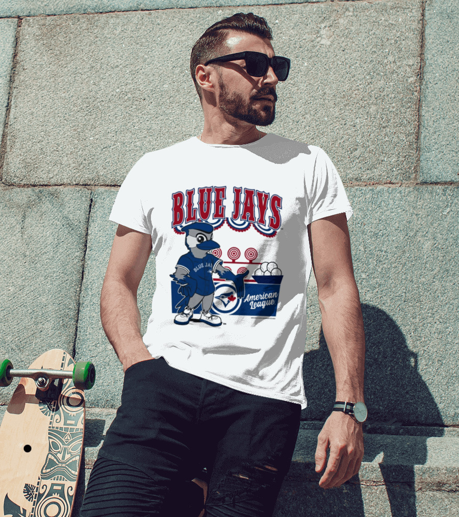 Toronto Blue Jays Mitchell Ness Step Back Up Cream American League T-Shirt