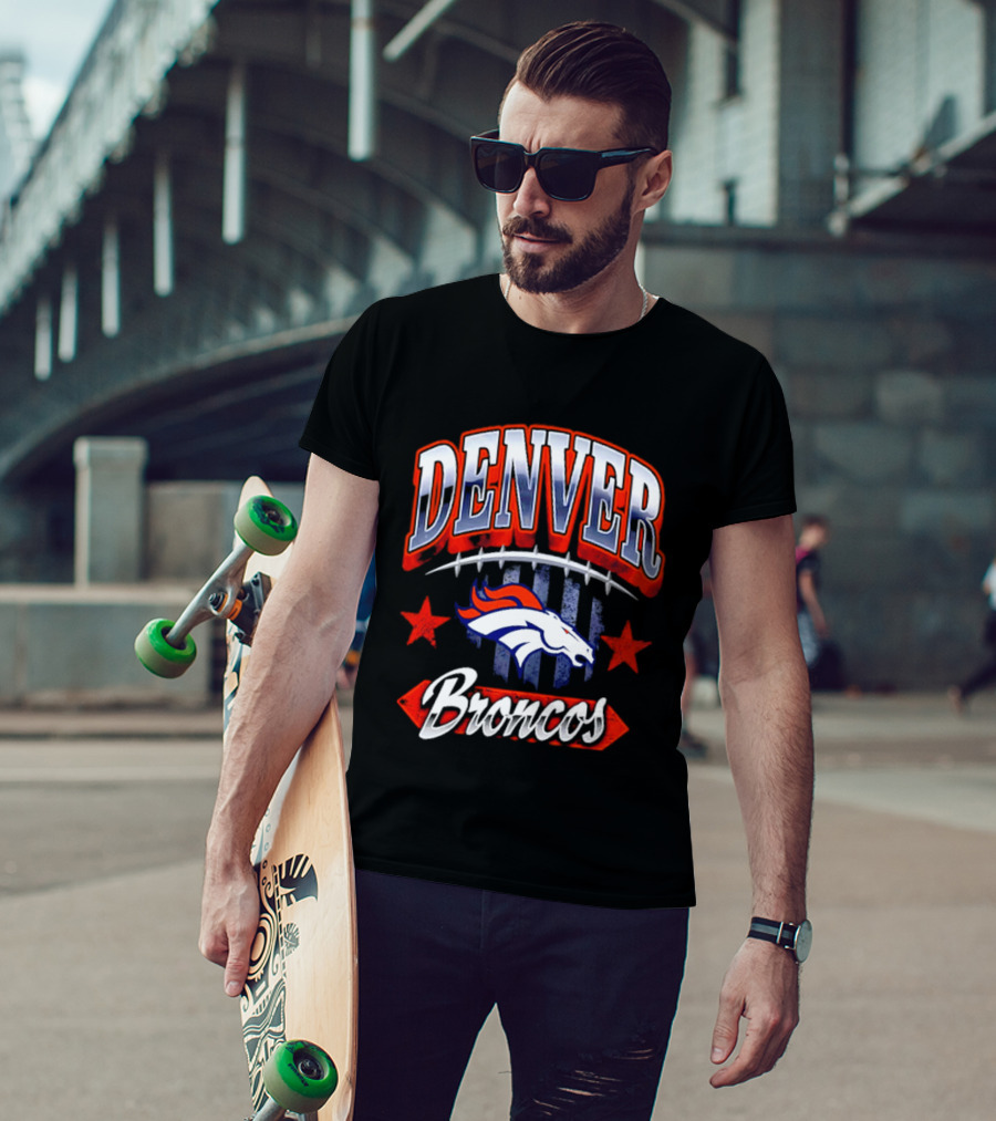 Denver Broncos Americana 2026 Fan Stars And Stripes T-Shirt