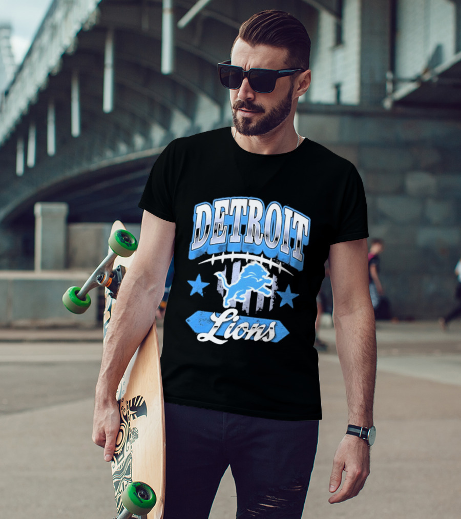 Detroit Lions Americana 2026 Stars Stripes Football Fan Gear T-Shirt