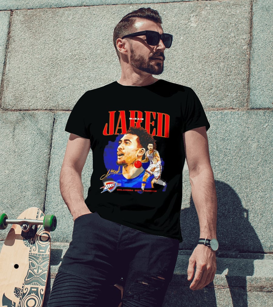 Jared McCain Oklahoma City Thunder NBA Basketball OKC Player T-Shirt