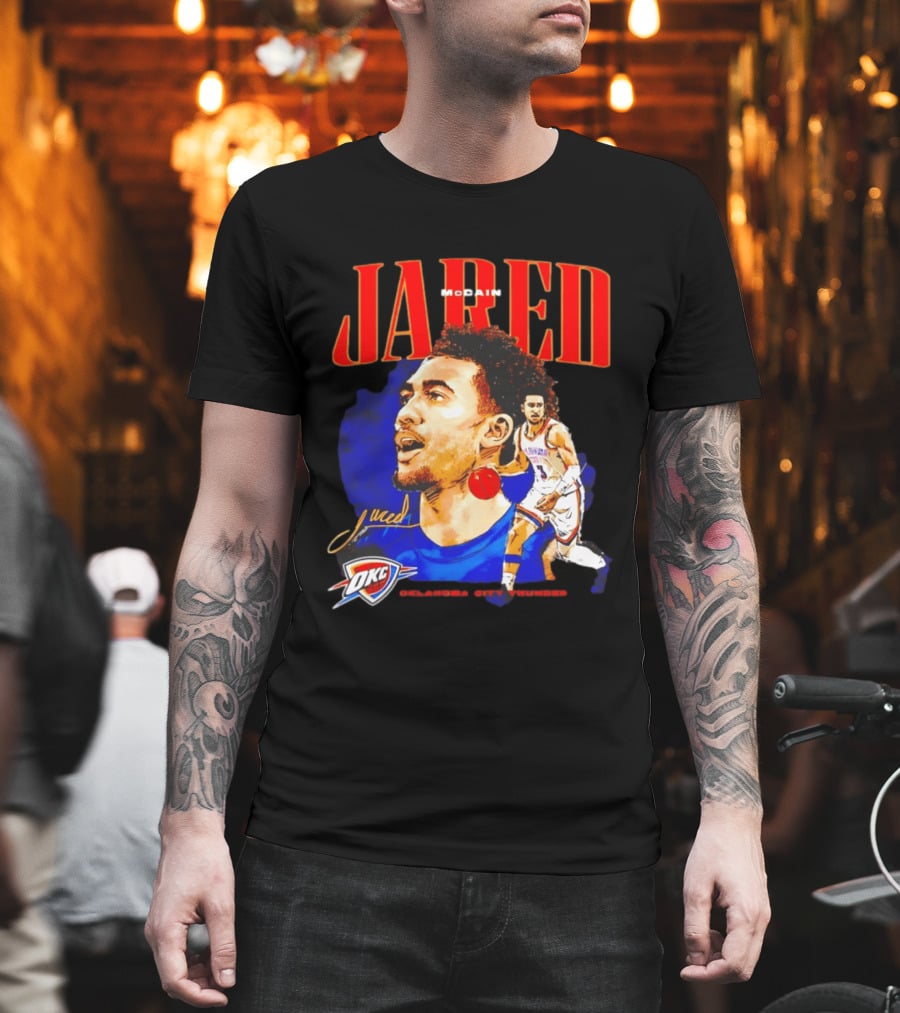 Jared McCain Oklahoma City Thunder NBA Basketball OKC Player T-Shirt