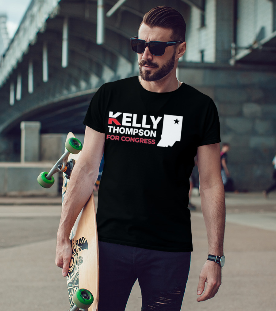Kelly Thompson For Congress Indiana Star Icon Representation T-Shirt