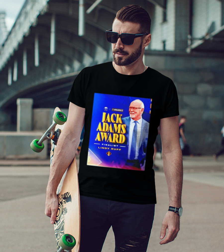 Lindy Ruff Jack Adams Award Finalist NHL Coach Recognition T-Shirt