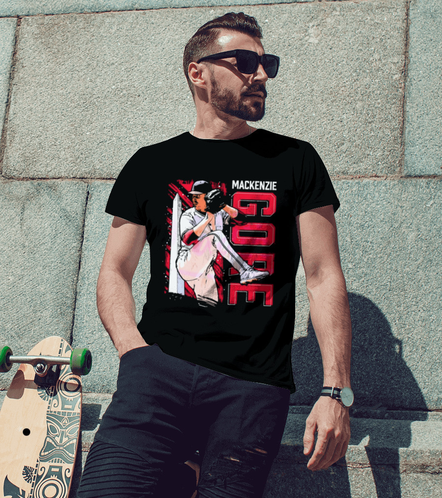 Mackenzie Gore Washington Pitching Action Baseball T-Shirt
