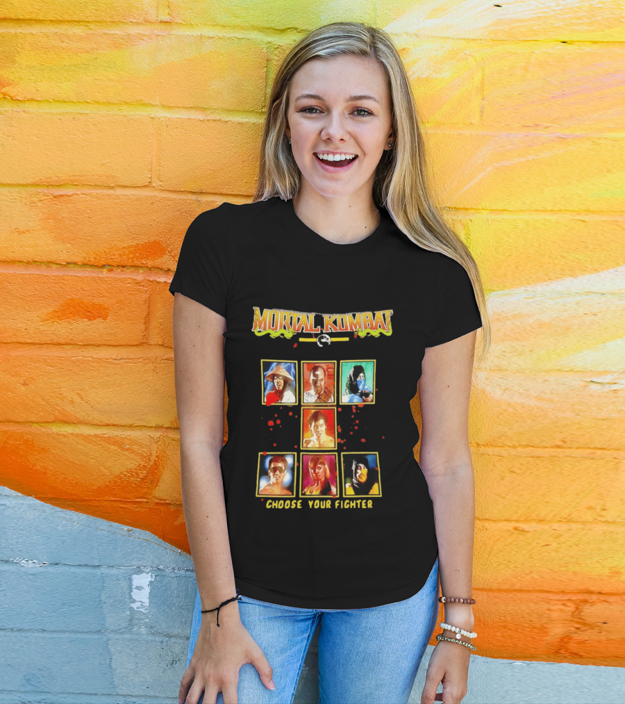 Mortal Kombat Choose Your Fighter Iconic Characters Selection T-Shirt
