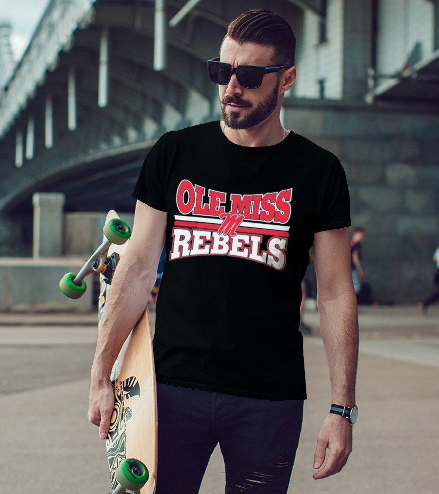 Ole Miss Rebels Team M Zoom Sports Fan T-Shirt