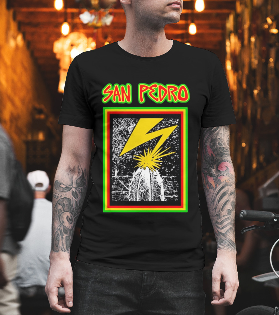 San Pedro Lightning Bolt Cactus Explosion T-Shirt