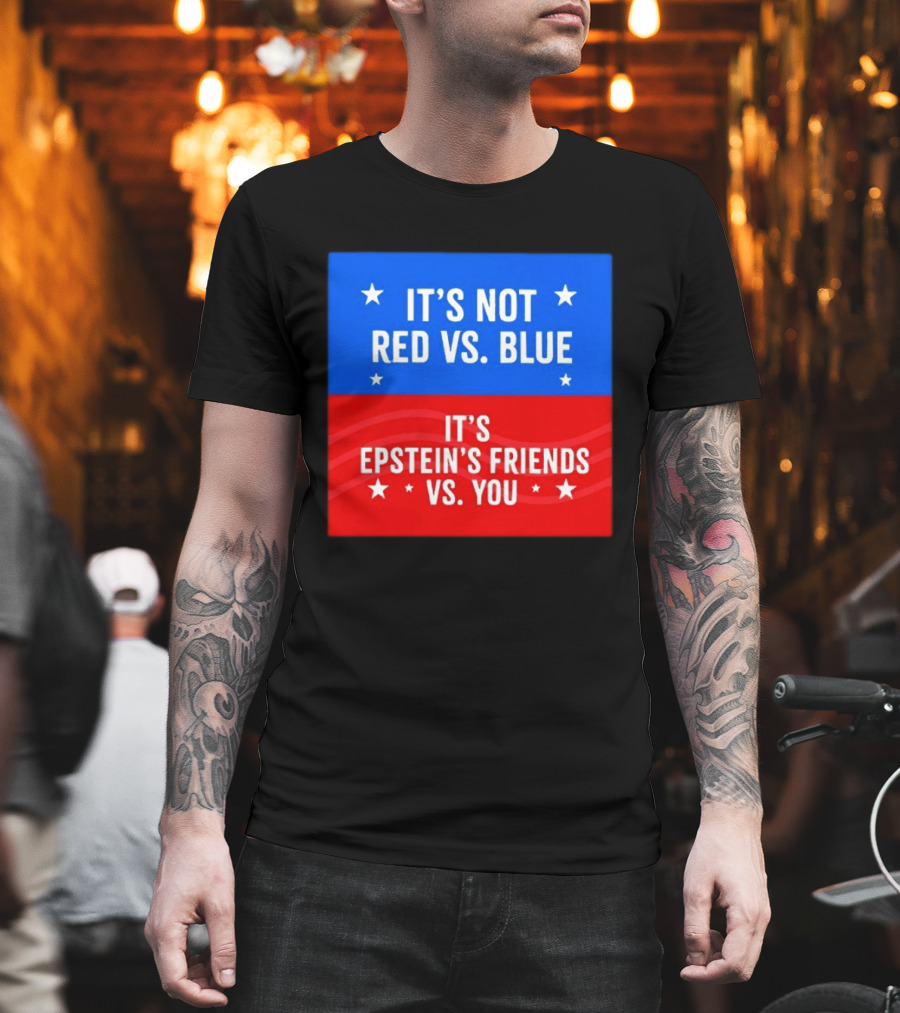 It's Not Red Vs Blue It's Epstein's Friends Vs You T-Shirt