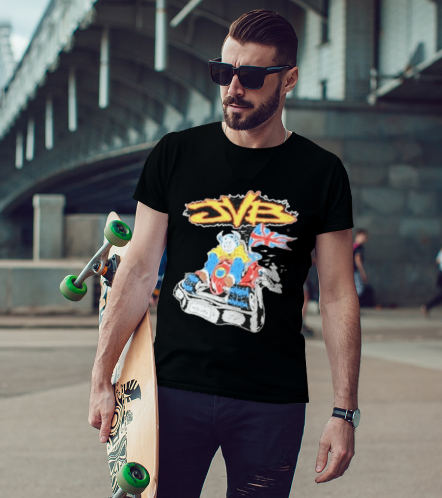 JVB Tour UK 2026 Viking Racer With Union Jack Flag T-Shirt