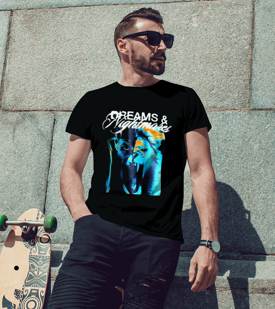 LeBron Dreams & Nightmares Nike Blue Orange Brushstroke T-Shirt