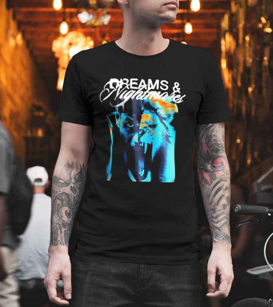 LeBron Dreams & Nightmares Nike Blue Orange Brushstroke T-Shirt