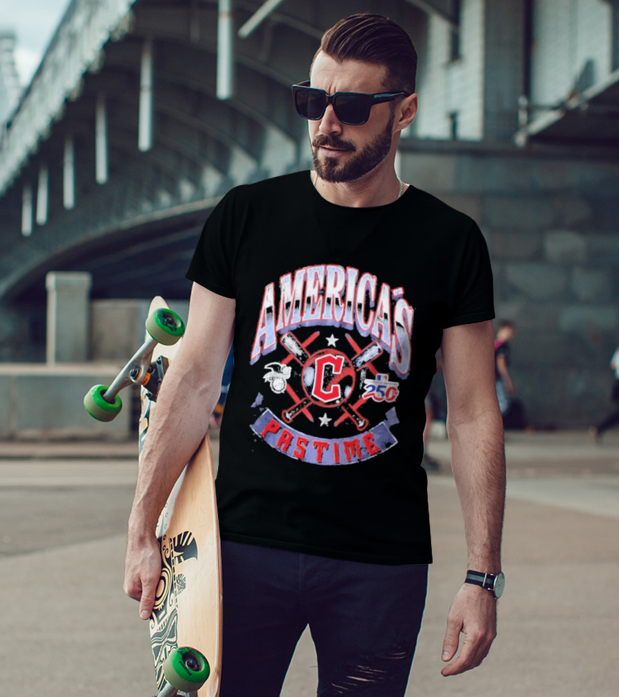 Cleveland Guardians 250th Anniversary America's Pastime T-Shirt