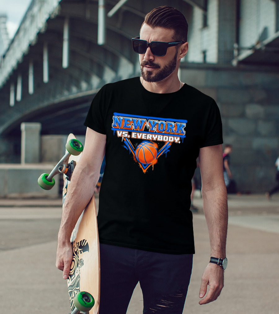 New York Vs Everybody Knicks Basketball NBA 2026 T-Shirt