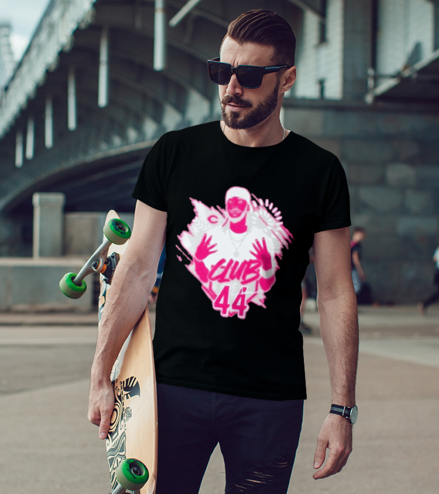 Elly De La Cruz Club 44 Pink Cincinnati Baseball T-Shirt