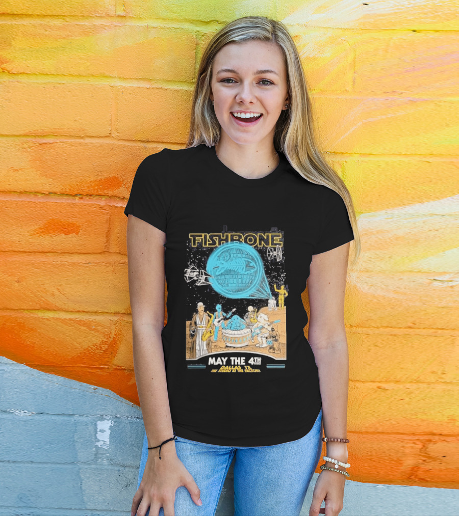Fishbone Star Wars Day Dallas Texas 2026 Gig May The 4th Be With You At The Studio At The Factory T-Shirt