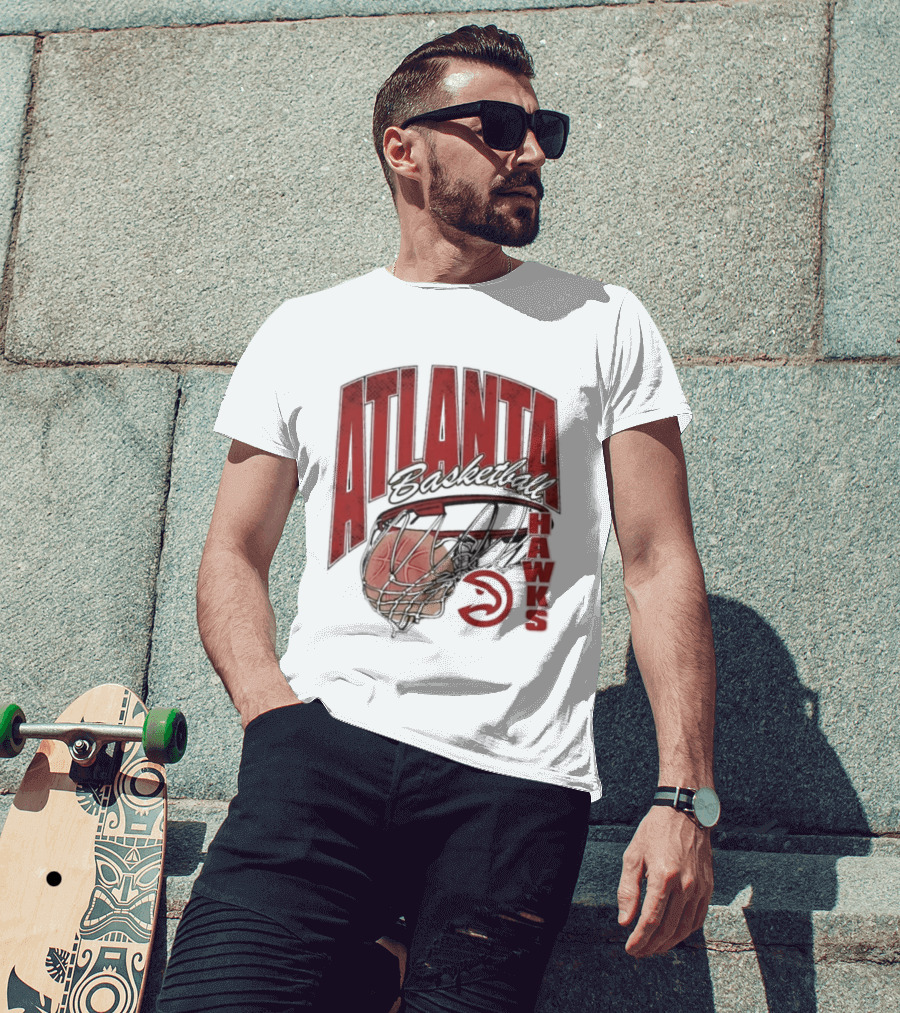 Atlanta Hawks Basketball Script Swish 2026 T-Shirt