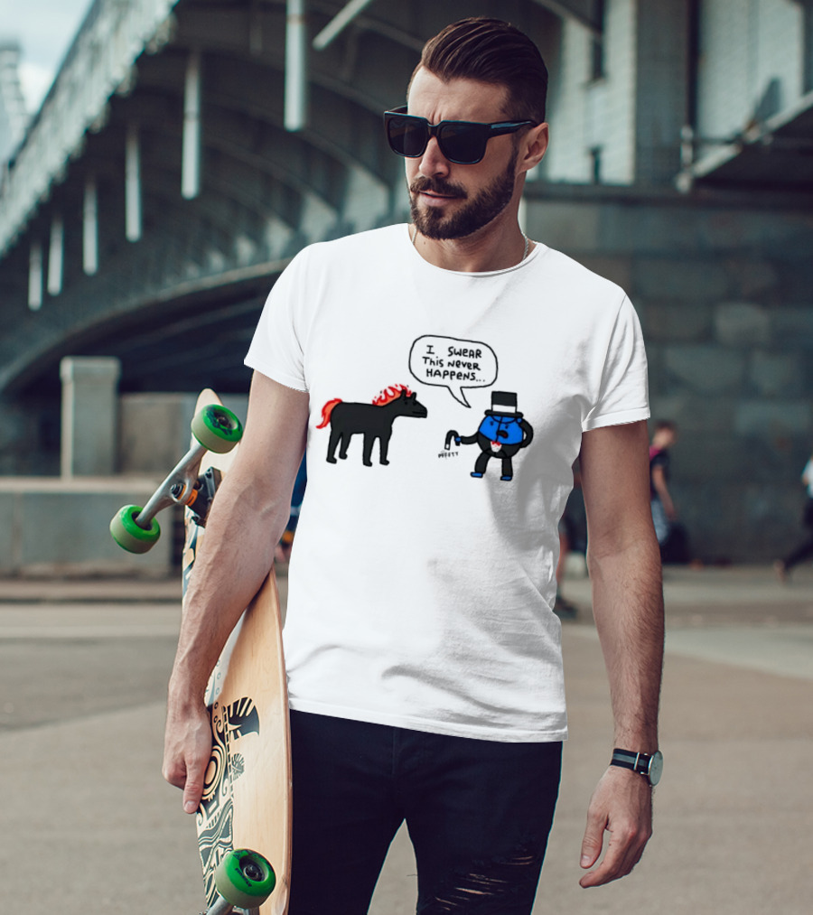 Orlando Magic Lose I Swear This Never Happens Meme Horse And Top Hat T-Shirt