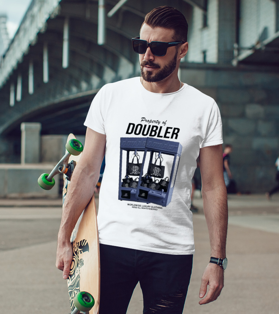 Worldwide Luxury Clothing Property Of Doubler Claw Machine T-Shirt