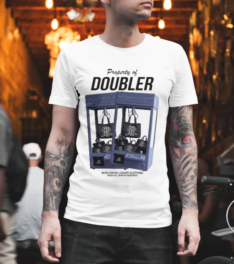 Worldwide Luxury Clothing Property Of Doubler Claw Machine T-Shirt