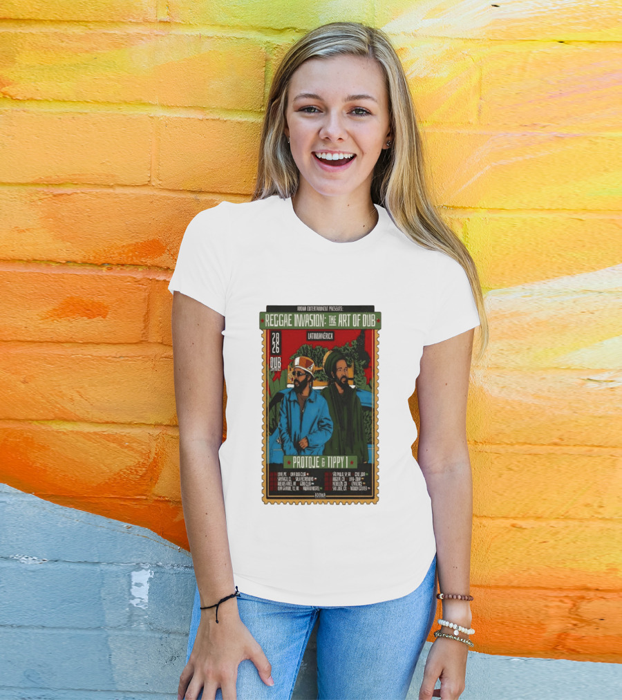 Reggae Invasion The Art Of Dub Protoje Tippy I 2026 Latin America Tour T-Shirt