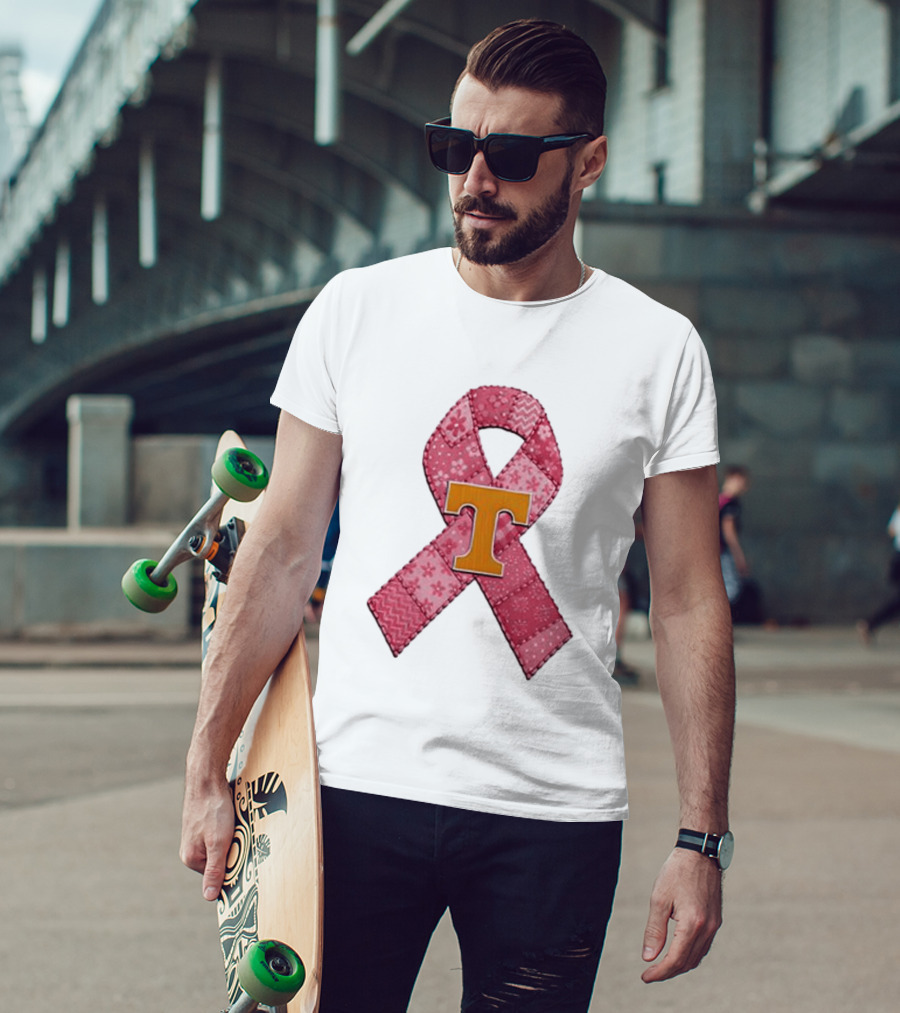 Tennessee Volunteers Pink Ribbon Breast Cancer Awareness T-Shirt