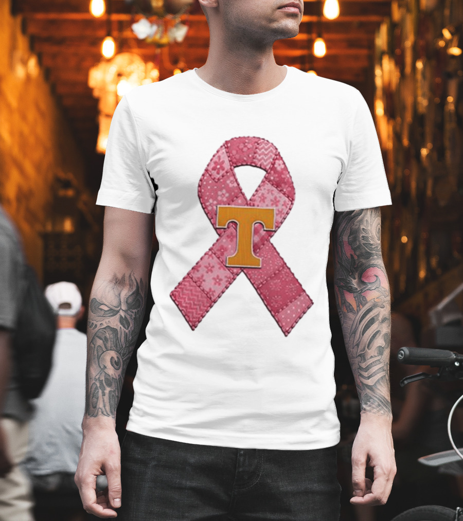 Tennessee Volunteers Pink Ribbon Breast Cancer Awareness T-Shirt