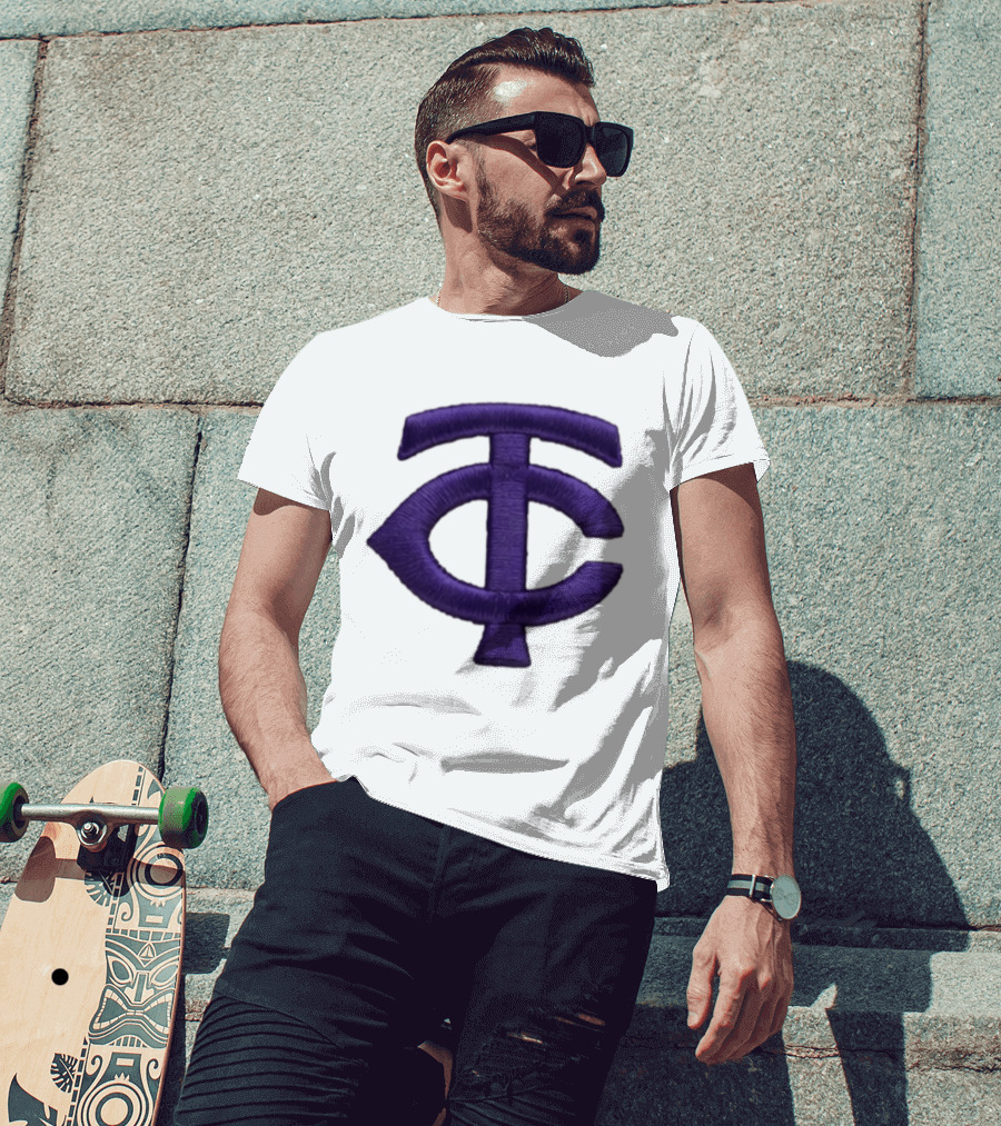 Minnesota Twins TC Logo Mankato State 2026 Hat Giveaway T-Shirt