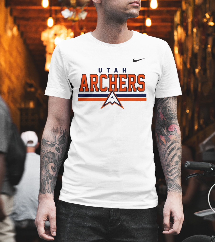 Utah Archers Nike Dri FIT Stripe Authentic Teamwear T-Shirt