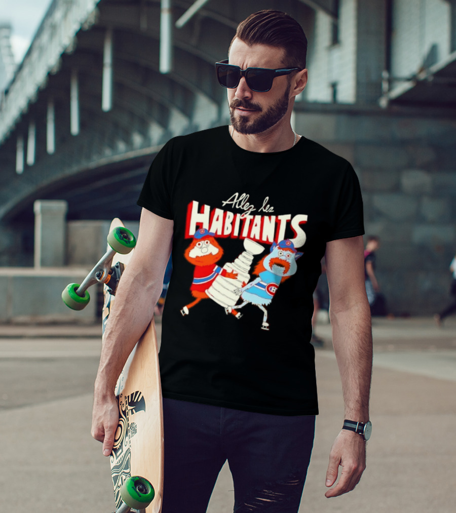 Allez Les Habitants Montreal Canadiens Trophy Celebration T-Shirt