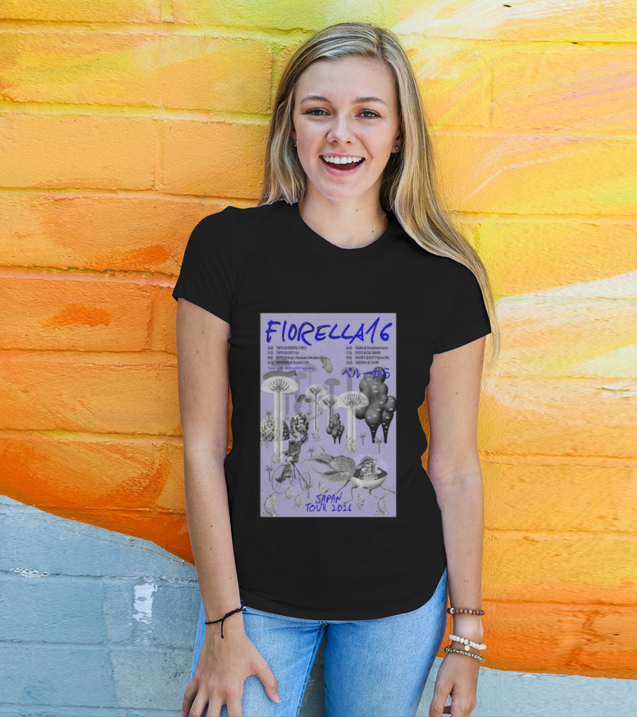 FIORELLA 16 Japan Tour 2026 Tokyo Osaka Kyoto Nagoya Sendai Shizuoka Psychedelic T-Shirt