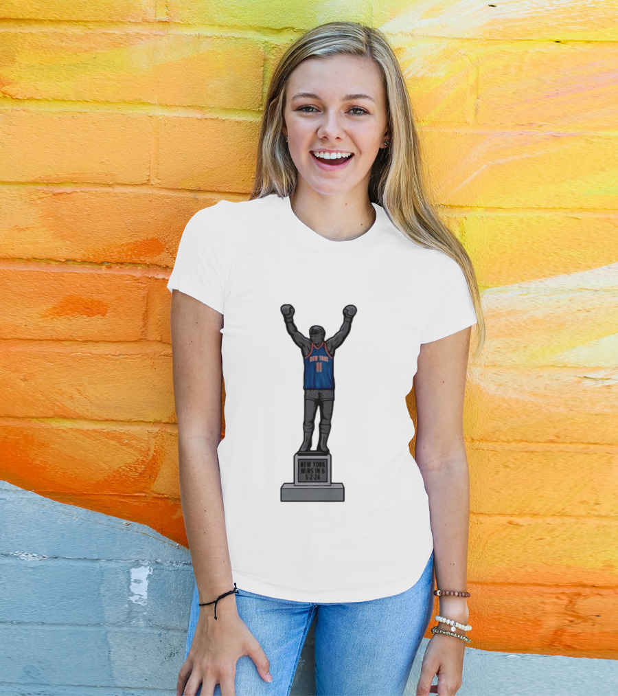Jalen Brunson 11 New York Wins In 6 5 2 24 Bobblehead Knicks T-Shirt