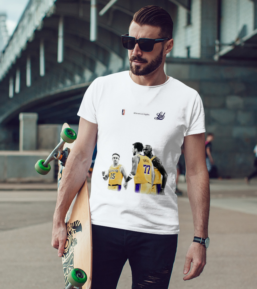 LeBron James Austin Reaves Luka Doncic Lakers Ring Season 2026 Los Angeles NBA Championship Dream Team T-Shirt