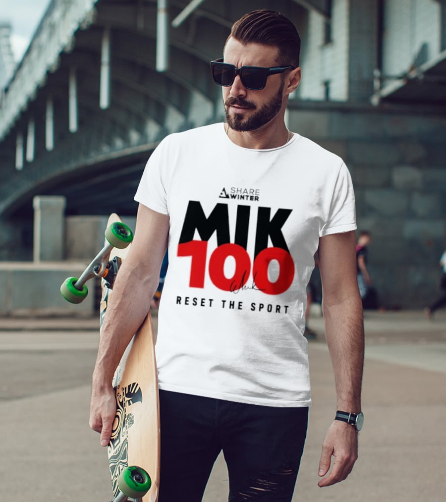 MIK 100 Reset The Sport A Share White T-Shirt