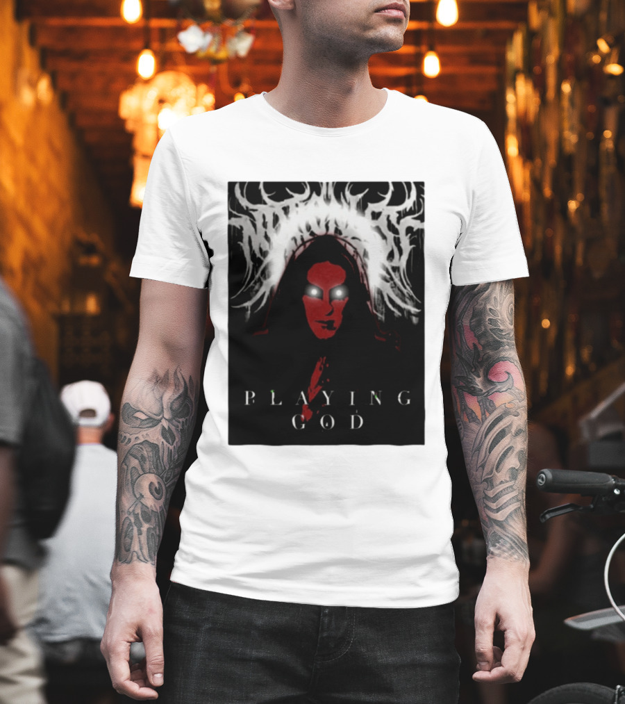 Notshiva Playing God Gothic Dark T-Shirt