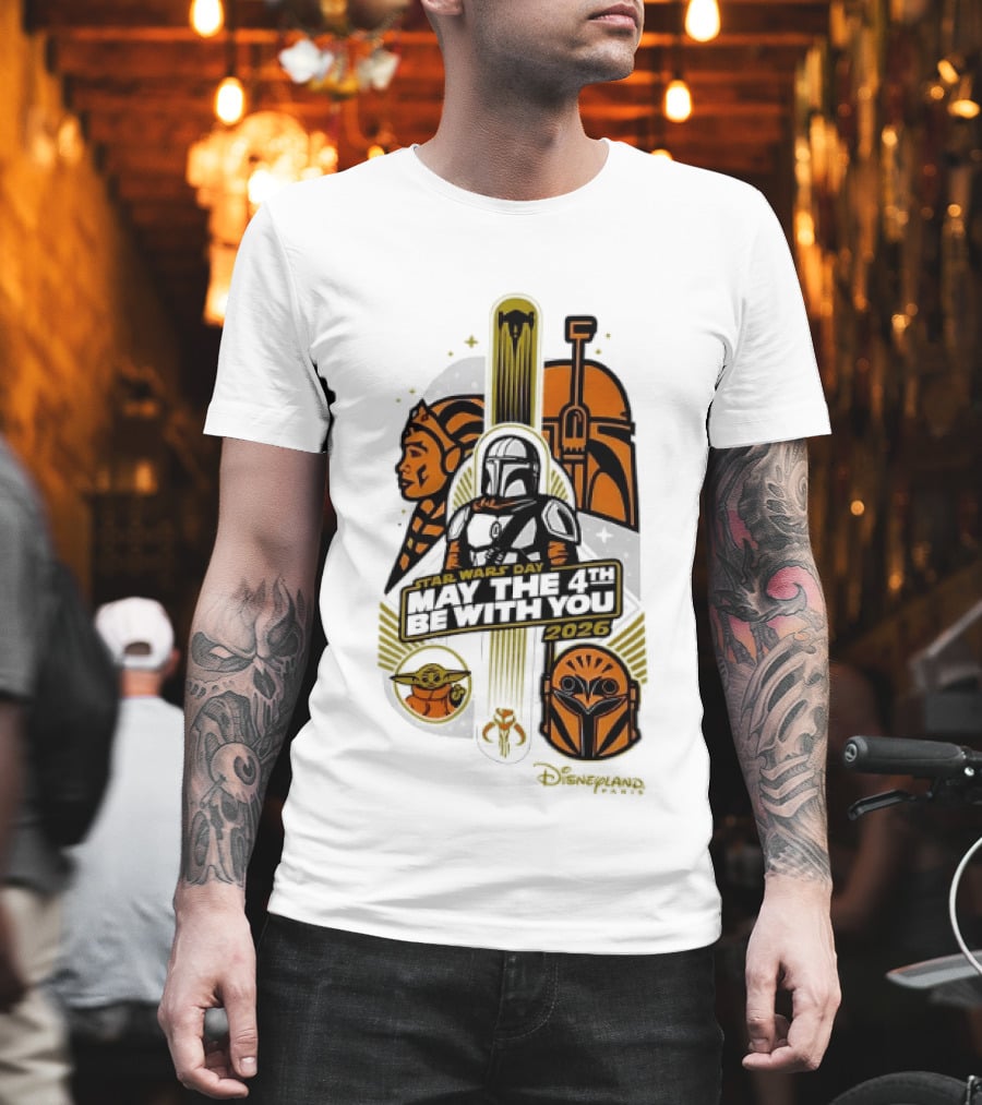 Star Wars Day May The 4th Be With You 2026 Ahsoka Mandalorian Grogu Celebration T-Shirt