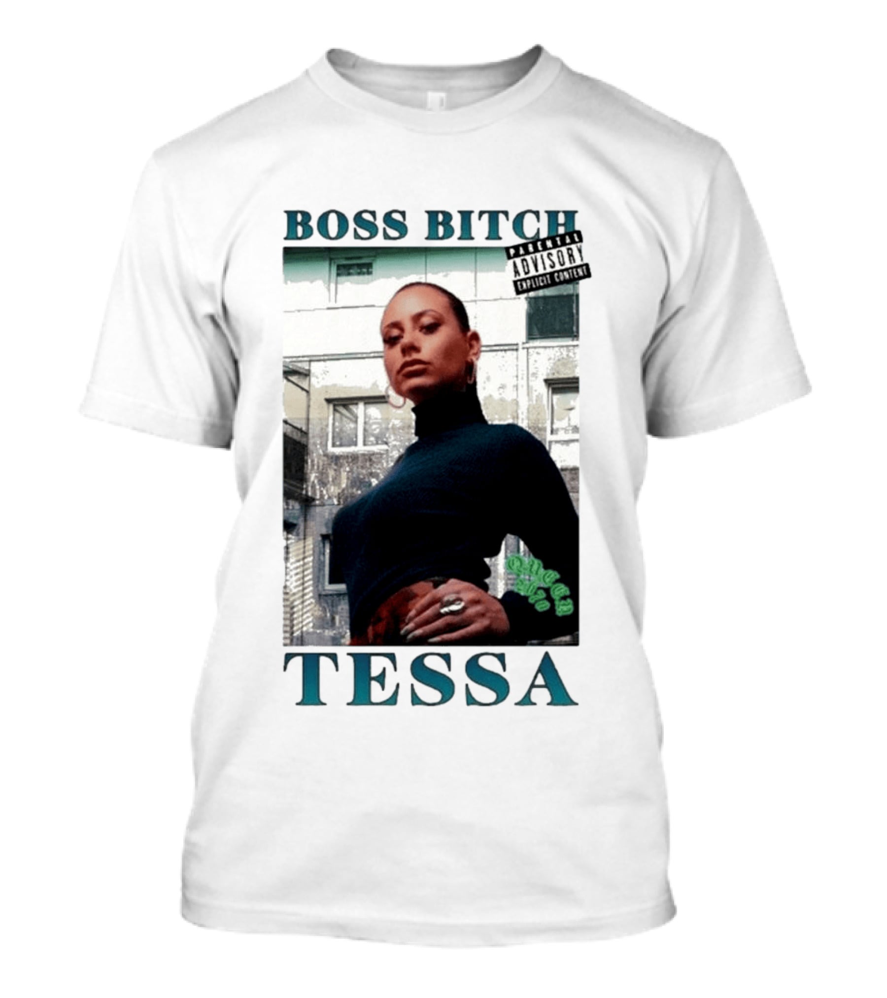 BOSS BITCH TESSA Explicit Content Warning T-Shirt