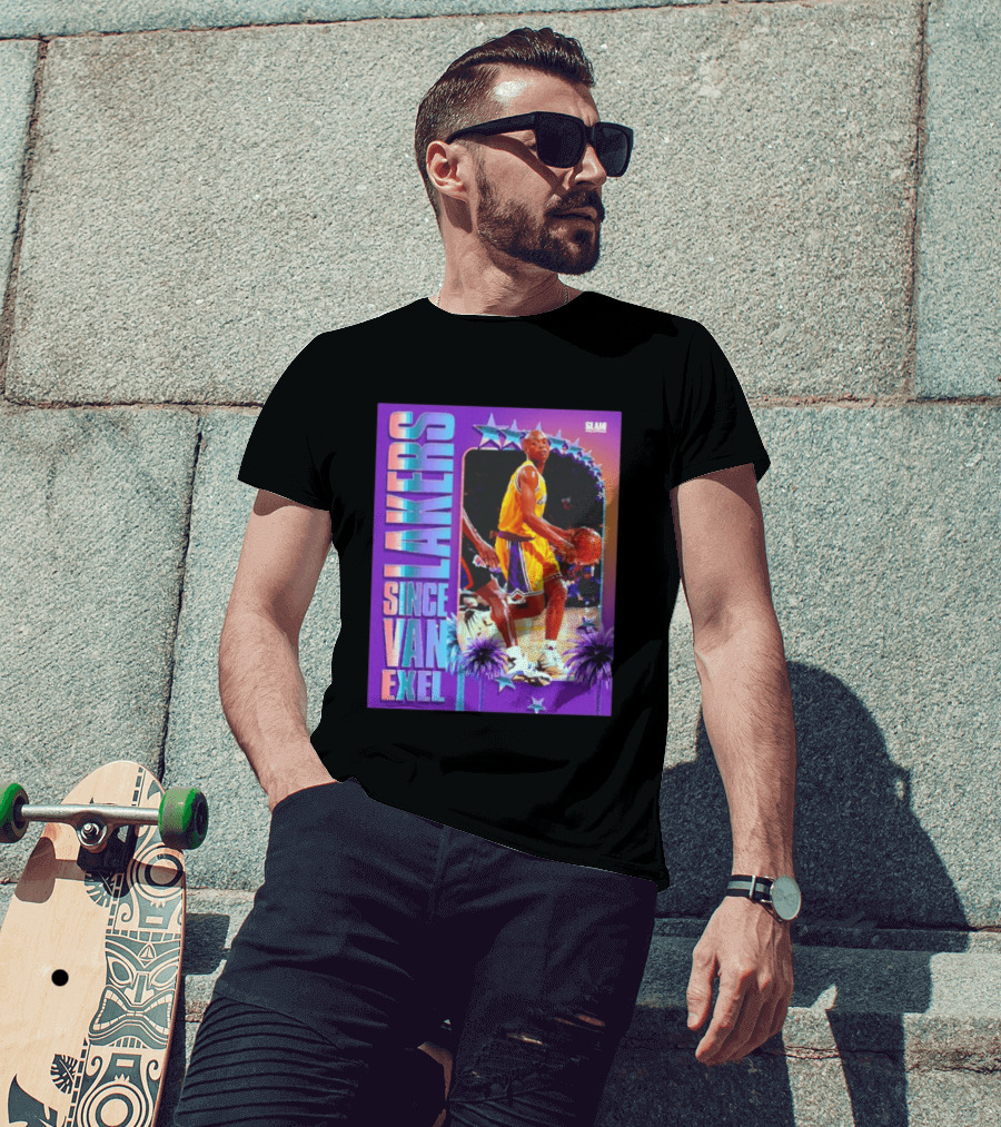 Lakers Since Van Exel SLAM Magazine Retro Basketball Legends T-Shirt