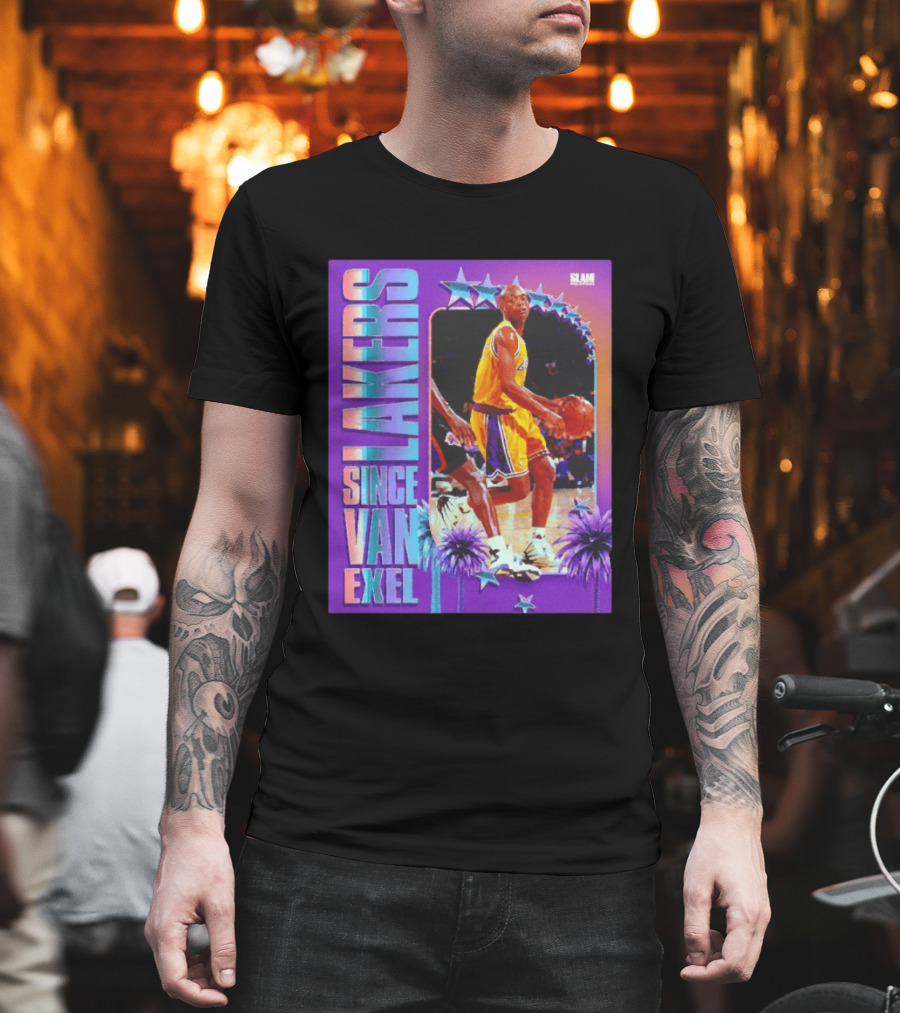 Lakers Since Van Exel SLAM Magazine Retro Basketball Legends T-Shirt