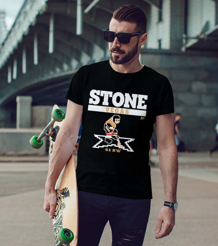 Stone Vegas Hockey 61 RW Pixel T-Shirt