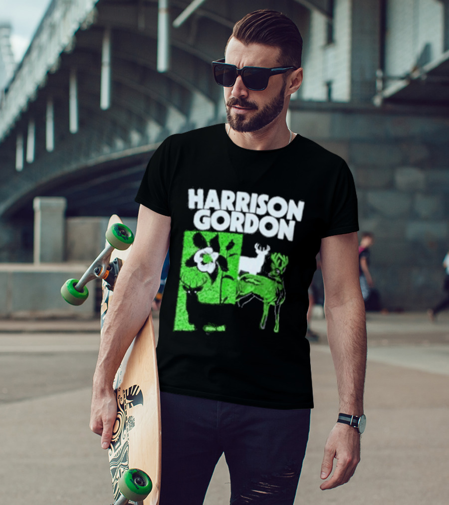Harrison Gordon Tour Nature Wildlife Deer Flower T-Shirt