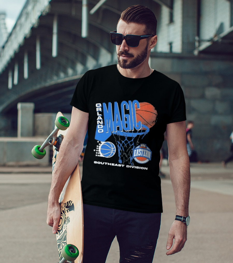Orlando Magic 90s Hardwood Classics Southeast Division NBA Eastern Conference Basketball T-Shirt