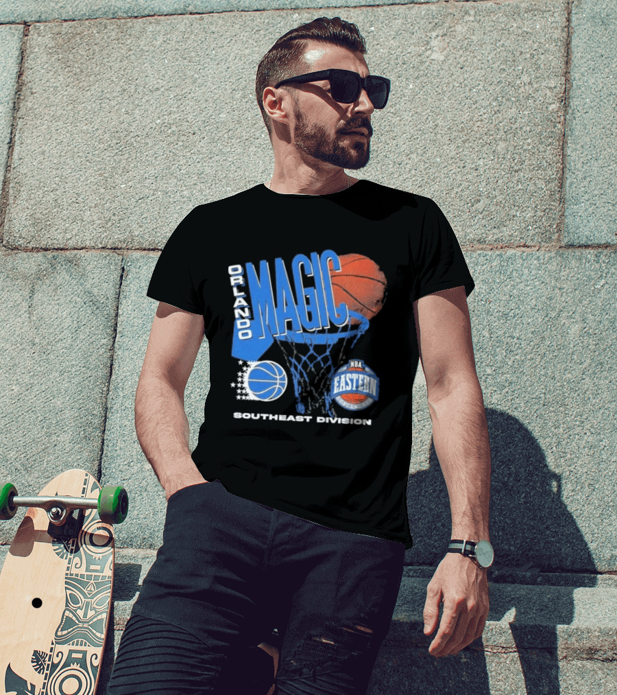 Orlando Magic 90s Hardwood Classics Southeast Division NBA Eastern Conference Basketball T-Shirt