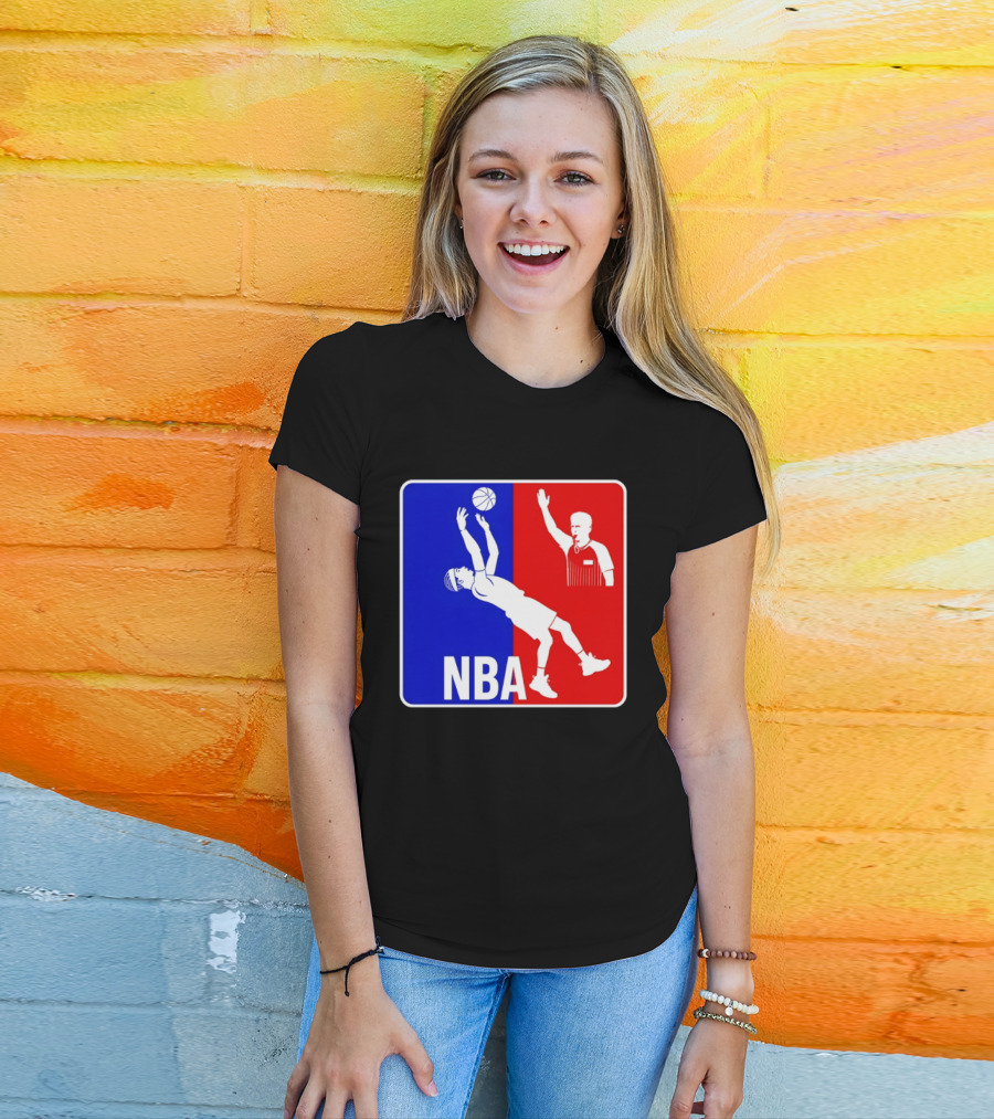 NBA 2026 SGA Flopping Moment OKC Thunder With Referee T-Shirt